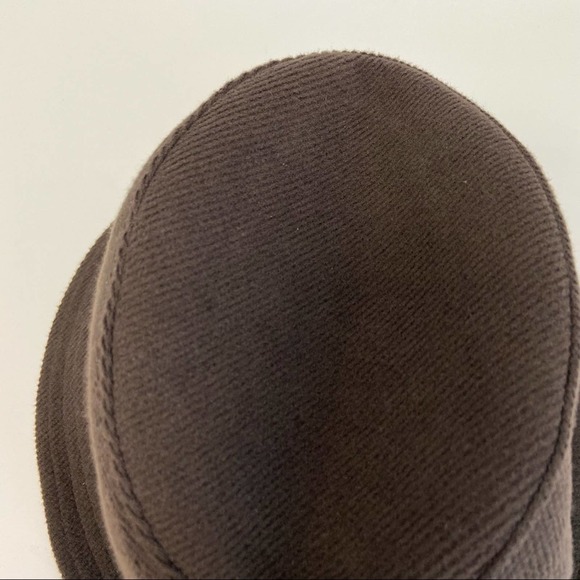 New Hat Attack Boyfriend Twill Weave Brown Fedora main image 9
